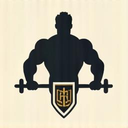 고대 전사의 힘을 상징하는 근력 훈련 아이콘